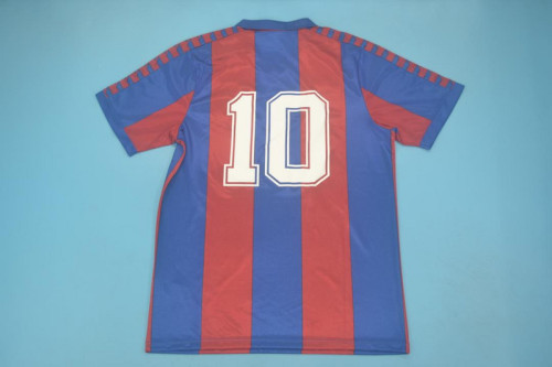 Retro Jersey 1982-1984 Barcelona 10 Home Blue/Red Soccer Jersey Vintage Football Shirt
