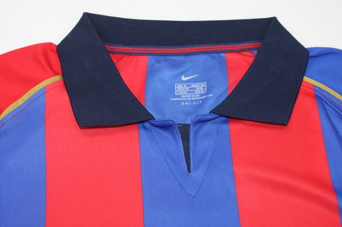 Retro Jersey 2001-2002 Barcelona Home Soccer Jersey Vintage Football Shirt