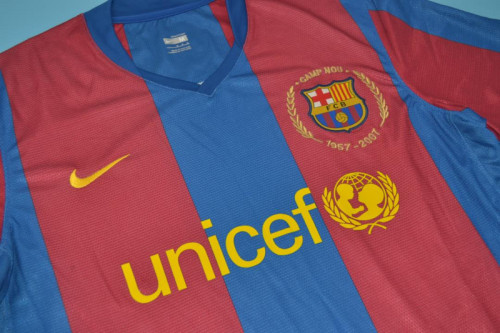 with LFP Patch Retro Jersey 2007-2008 Barcelona Home Soccer Jersey Vintage Football Shirt