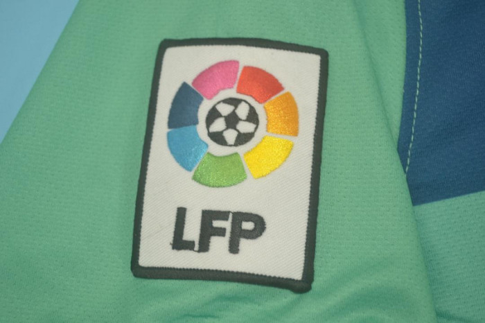 with Golden FIFA+LFP+TV 3 Patch Retro Jersey 2010-2011 Barcelona Away Soccer Jersey Vintage Football Shirt