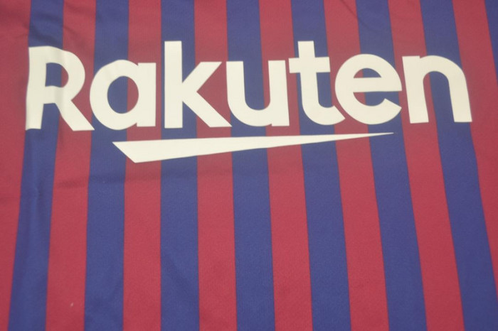 Retro Jersey 2018-2019 Barcelona Home Red/Blue Soccer Jersey Vintage Football Shirt