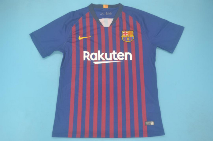 Retro Jersey 2018-2019 Barcelona Home Red/Blue Soccer Jersey Vintage Football Shirt