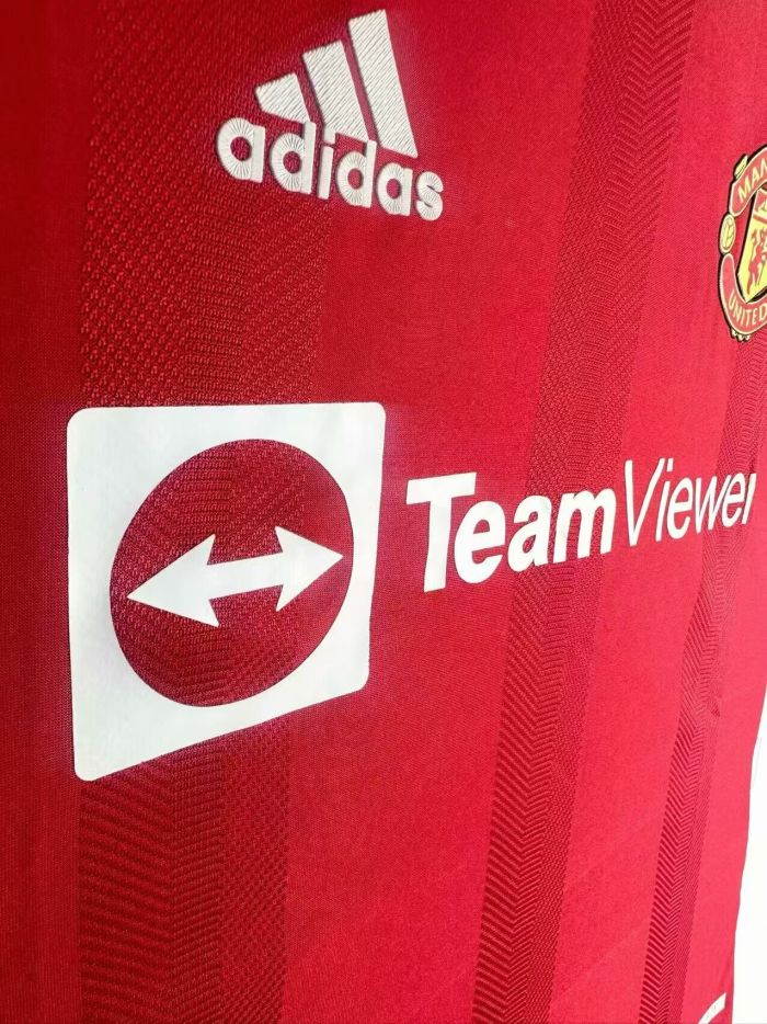 Player Version Retro Jersey 2021-2022 Manchester United Home Soccer Jersey Vintage Football Shirt