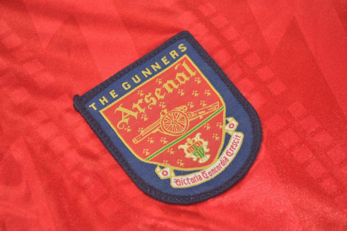 Long Sleeve Retro Jersey 1994-1996 Arsenal Home Soccer Jersey Vintage Football Shirt