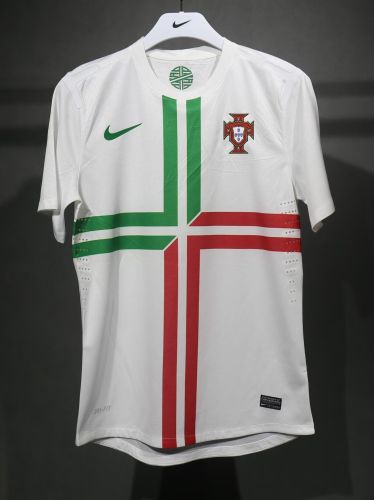 Player Version Retro Jersey Portugal 2012 Away White Soccer Jersey Vintage Football Shirt