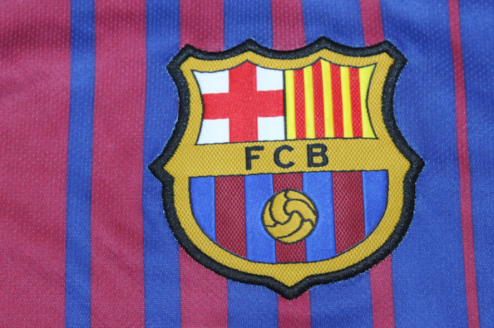 Retro Jersey 2017-2018 Barcelona Home Soccer Jersey Vintage Football Shirt