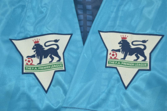 with EPL Patch Retro Jersey Arsenal 1994-1995 Away Blue Soccer Jersey Vintage Football Shirt