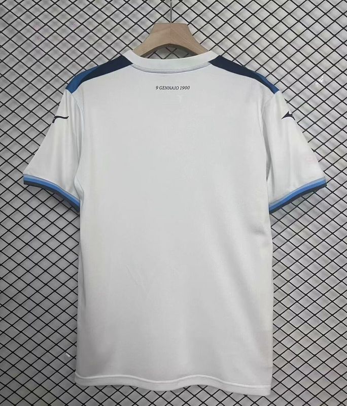 Fan Version 2024-2025 Lazio White Centenary Version Soccer Jersey Football Shirt