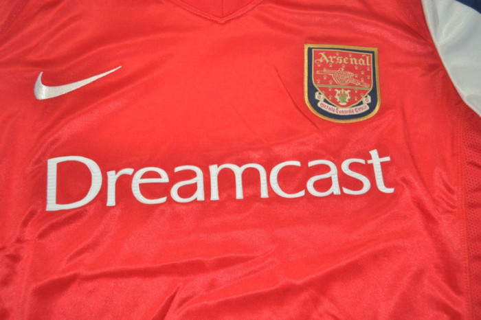 with UCL Patch Retro Jersey 2000-2002 Arsenal Home Soccer Jersey Vintage Football Shirt