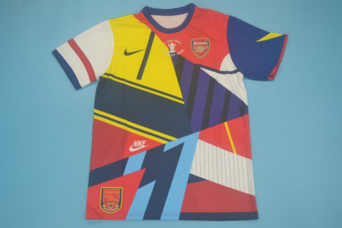 Retro Jersey 2014 Arsenal FA Cup 20th Anniversary Colorful Soccer Jersey