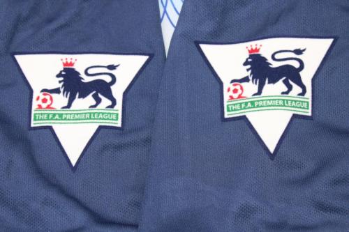 with EPL Patch Retro Jersey 2002-2003 Arsenal Away Blue Soccer Jersey Vintage Football Shirt