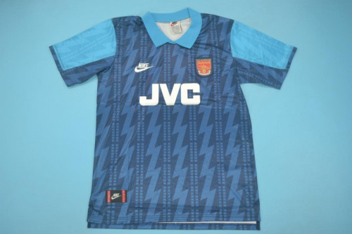 Retro Jersey Arsenal 1994-1995 Away Blue Soccer Jersey Vintage Football Shirt