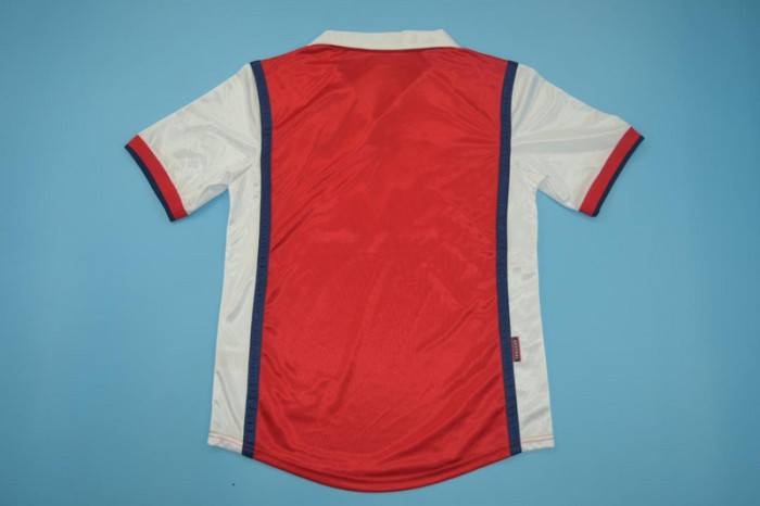 with EPL Patch Retro Jersey 1998-1999 Arsenal Home Soccer Jersey Vintage Football Shirt