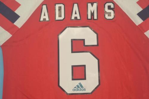 Retro Jersey 1992-1994 Arsenal ADAMS 6 Home Soccer Jersey Vintage Football Shirt