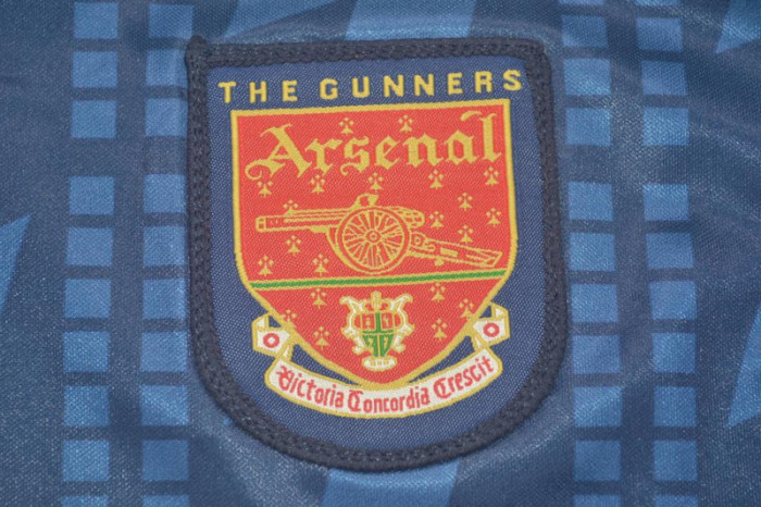 Retro Jersey Arsenal 1994-1995 Away Blue Soccer Jersey Vintage Football Shirt
