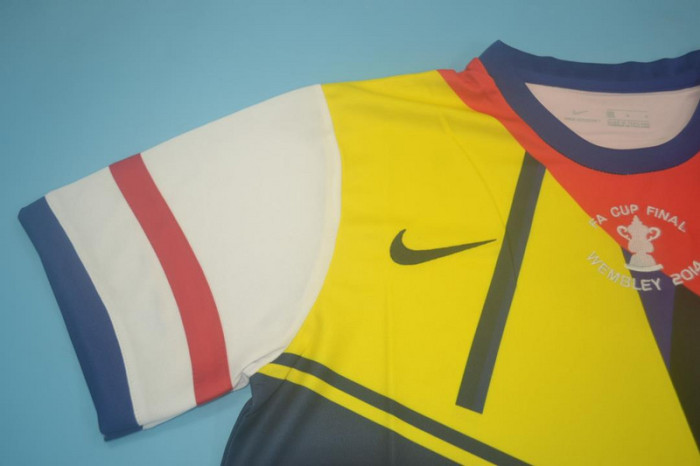 Retro Jersey 2014 Arsenal FA Cup 20th Anniversary Colorful Soccer Jersey