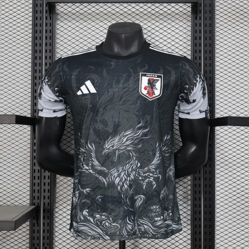 Player Version Japan 2024 Black Comic Version Soccer Jersey Football Shirt