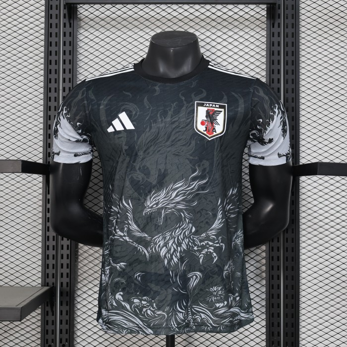 Player Version Japan 2024 Black Comic Version Soccer Jersey Football Shirt