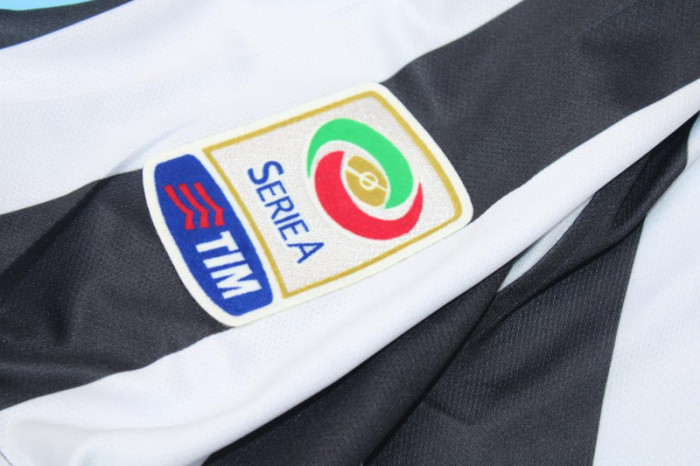 with Scudetto+Serie A Patch Retro Jersey 2014-2015 Juventus Home Soccer Jersey Vintage Football Shirt