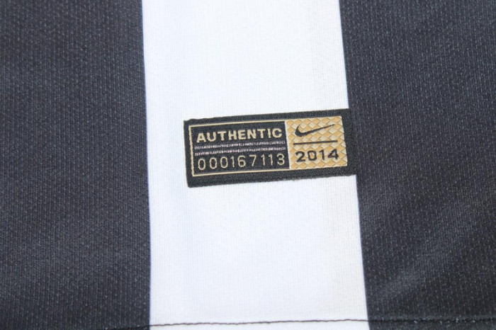 with Scudetto+Serie A Patch Retro Jersey 2014-2015 Juventus Home Soccer Jersey Vintage Football Shirt