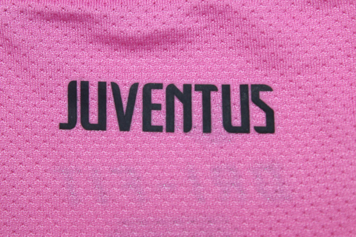 with Scudetto+UCL Patch Retro Jersey 2012-2013 Juventus Away Pink Soccer Jersey Vintage Football Shirt