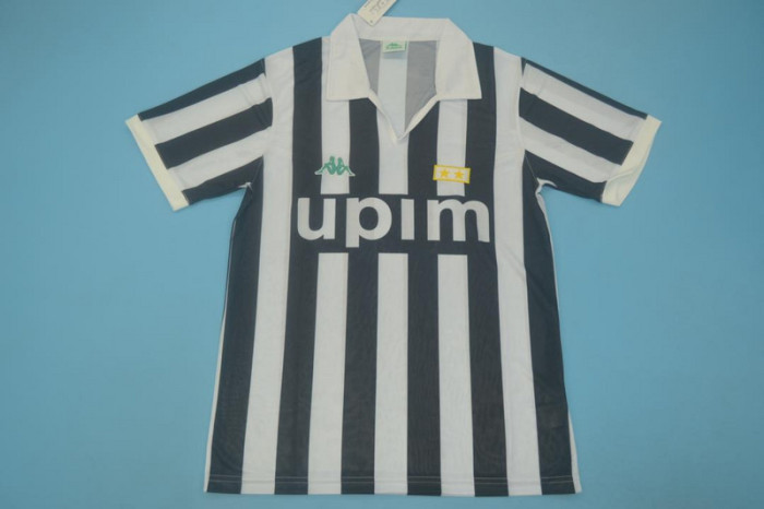 Retro Jersey 1991-1992 Juventus 10 Home Soccer Jersey Vintage Football Shirt