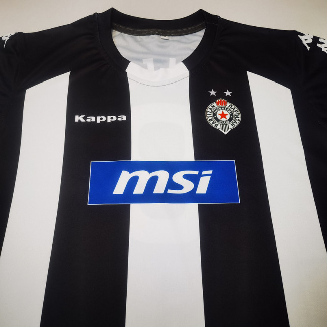 FK Partizan Black/White Soccer Jersey Football Shirt
