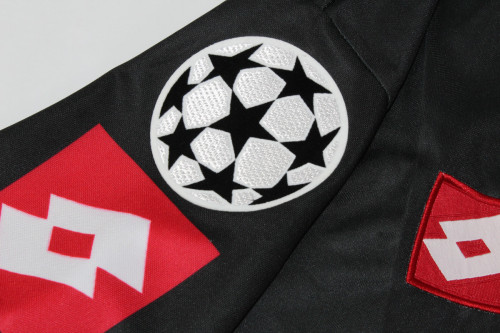 with UCL Patch Retro Jersey 2001-2002 Juventus Away Black Vintage Soccer Jersey Football Shirt