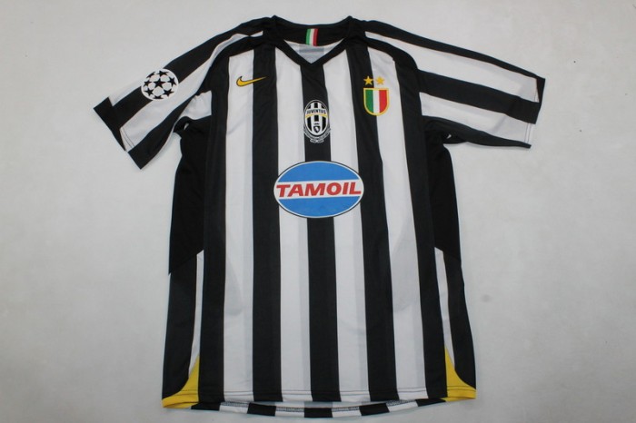 with Scudetto+UCL Patch Retro Jersey 2005-2006 Juventus Home Soccer Jersey Vintage Football Shirt