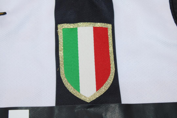 with Scudetto+Serie A Patch Retro Jersey 2014-2015 Juventus Home Soccer Jersey Vintage Football Shirt
