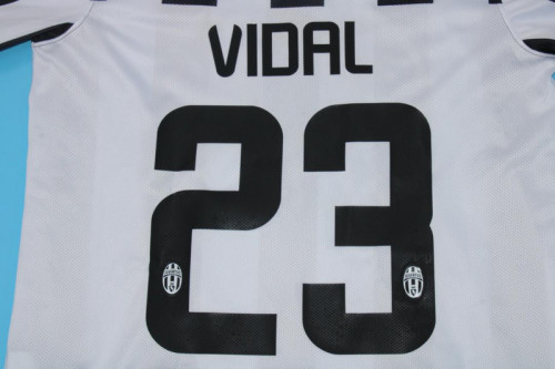 Retro Jersey 2014-2015 Juventus VIDAL 23 Home Soccer Jersey Vintage Football Shirt