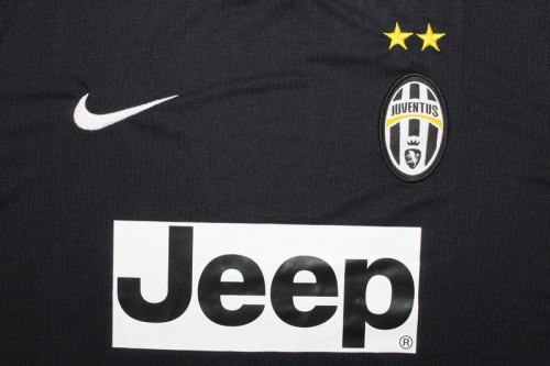 with Scudetto+UCL Patch Retro Jersey 2012-2013 Juventus Away Black Soccer Jersey Vintage Football Shirt
