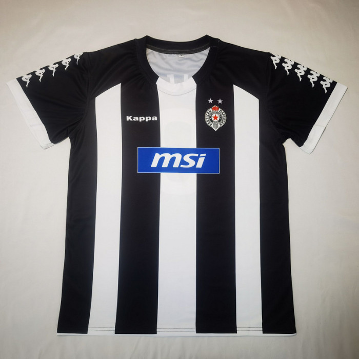 Fan Version FK Partizan Black/White Soccer Jersey Football Shirt