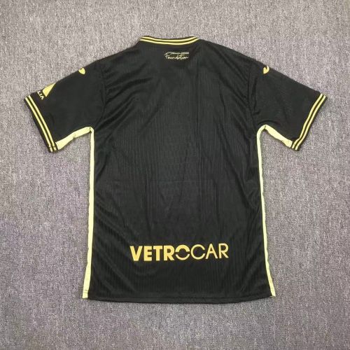 Fan Version 2024-2025 Hellas Verona Third Away Black Soccer Jersey Football Shirt