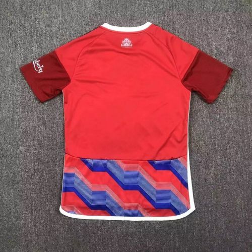 Fan Version 2024-2025 Copenhagen Third Away Red/Blue Soccer Jersey Football Shirt