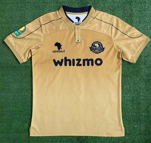 Fans Version 2024-2025 Young Africans S.C. Away Gold Soccer Jersey Football Shirt
