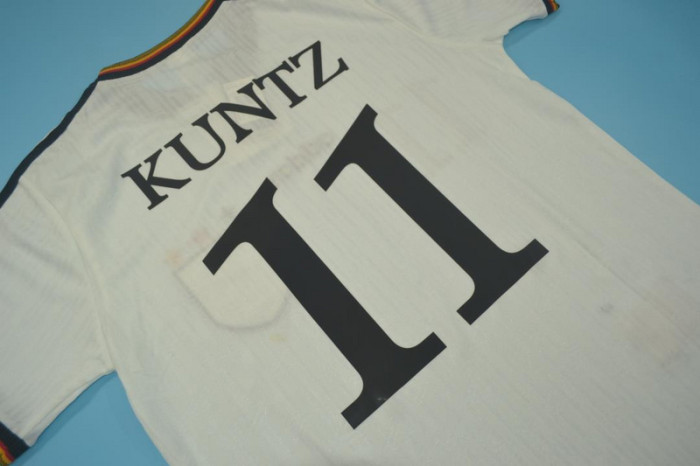 Retro Jersey 1996 Germany KUNTZ 11 Home Soccer Jersey Vintage Football Shirt