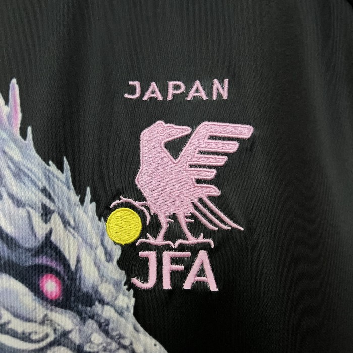 Fan Version Japan 2024 Black/Pink Flower Comic Version Soccer Jersey Football Shirt