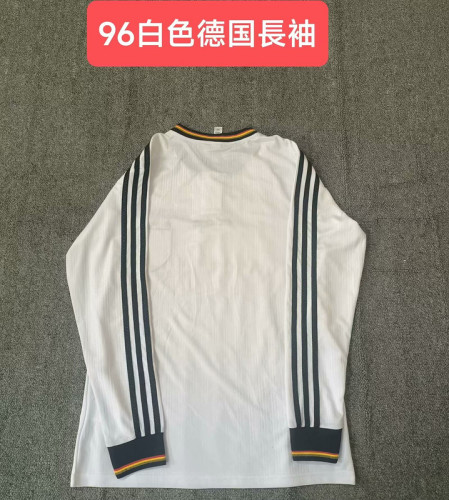 Long Sleeve Retro Jersey 1996 Germany Home Soccer Jersey Vintage Football Shirt