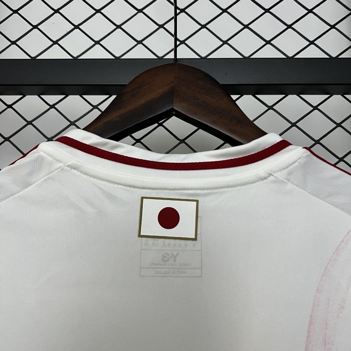 Y-3 Fan Version Japan 2024 White Soccer Jersey Football Shirt