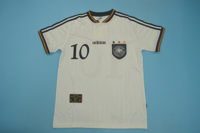 Retro Jersey 1996 Germany MATTHAUS 10 Home Soccer Jersey Vintage Football Shirt