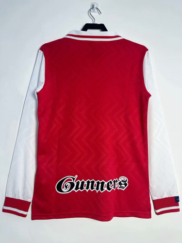 Long Sleeve Retro Jersey 1996-1998 Arsenal Home Soccer Jersey Vintage Football Shirt