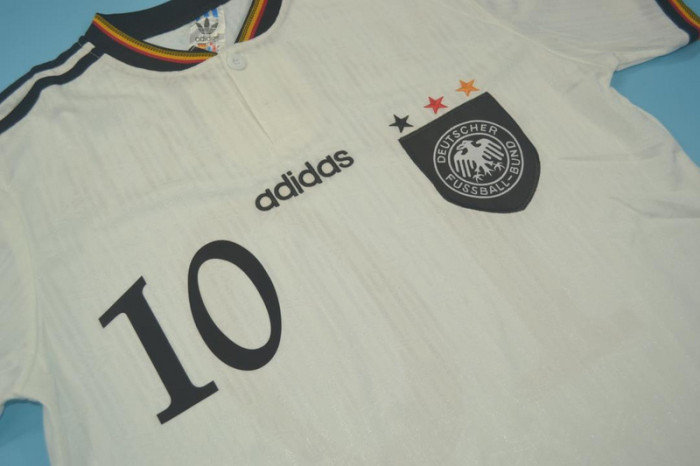 Retro Jersey 1996 Germany MATTHAUS 10 Home Soccer Jersey Vintage Football Shirt