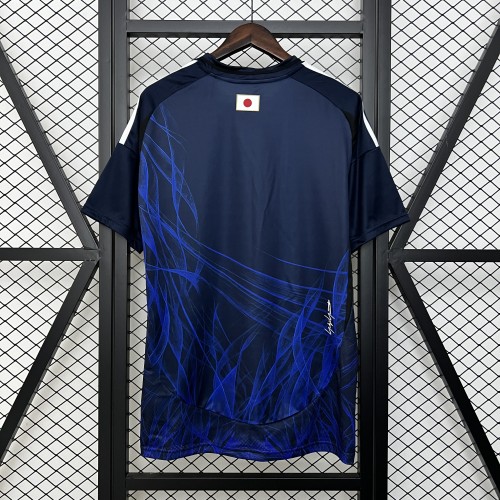 Y-3 Fan Version Japan 2024 Blue Soccer Jersey Football Shirt