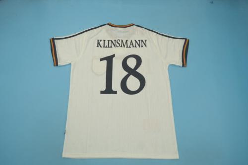 Retro Jersey 1996 Germany KLINSMANN 18 Home Soccer Jersey Vintage Football Shirt