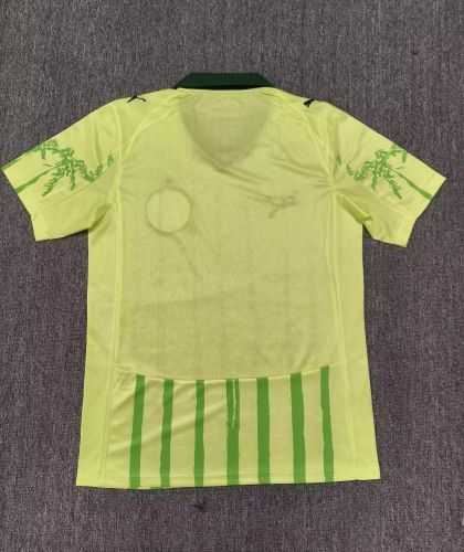 Fan Version 2025-2026 Palmeiras Away Yellow Soccer Jersey Football Shirt