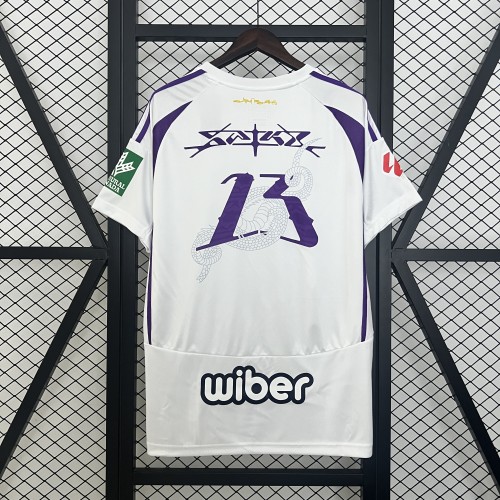 Fan Version 2024-2025 Granada White/Purple Special Edition Soccer Jersey Football Shirt