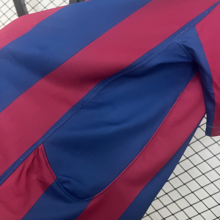 Retro Jersey 2005-2006 Barcelona Home Blue/Red Soccer Jersey Vintage Football Shirt