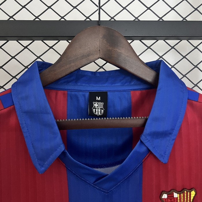 Retro Jersey 1991-1992 Barcelona Home Soccer Jersey Vintage Football Shirt