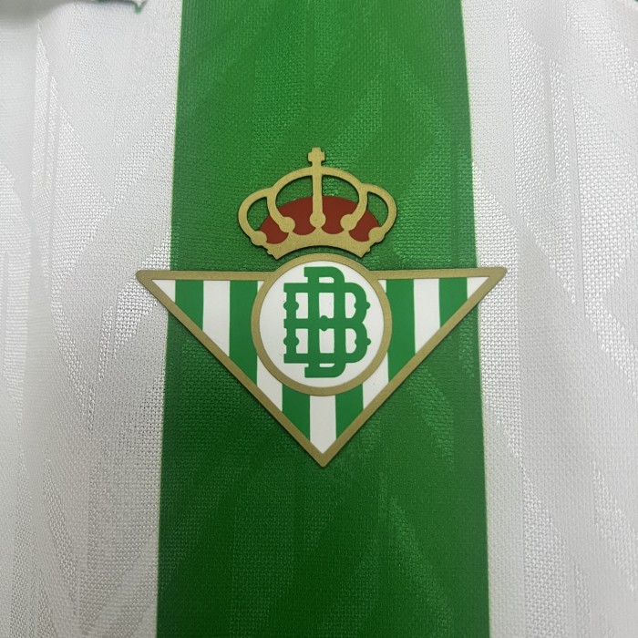 Long Sleeve 2024-2025 Real Betis Home Soccer Jersey LS Football Shirt